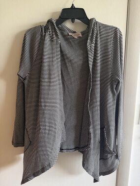 Philosophy Striped Knit Top - Black & White